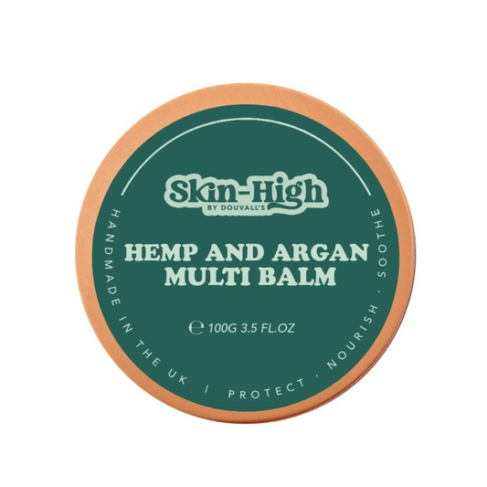 Organic Cold Pressed Hemp & Argan Multi Balm 100g - Intense Hydration for Dry Skin