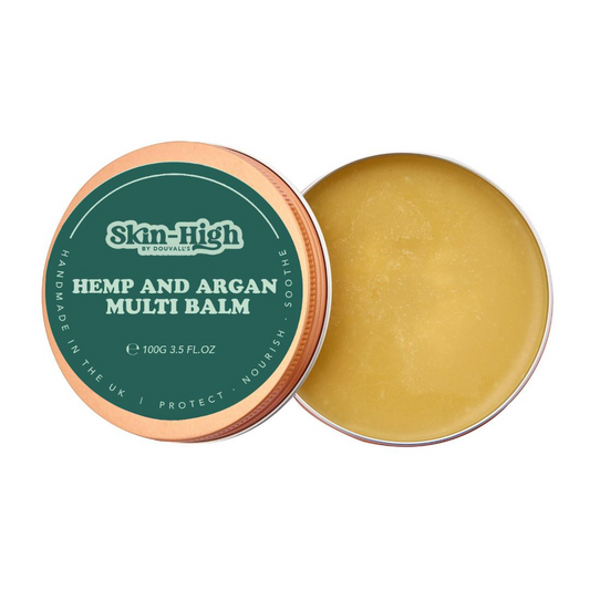 Organic Cold Pressed Hemp & Argan Multi Balm 100g - Intense Hydration for Dry Skin