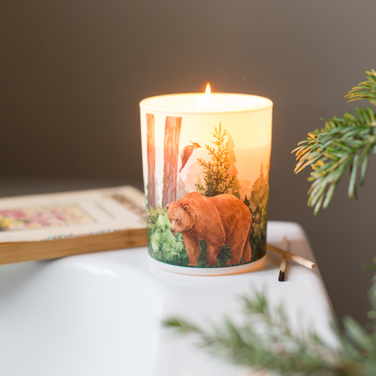 Save The Planet Scented Soy Wax Candle: Purifying Forest - Premium Hand-Poured Candle with Balsam Fir, Princess Pine, and Forest Berries Fragrance